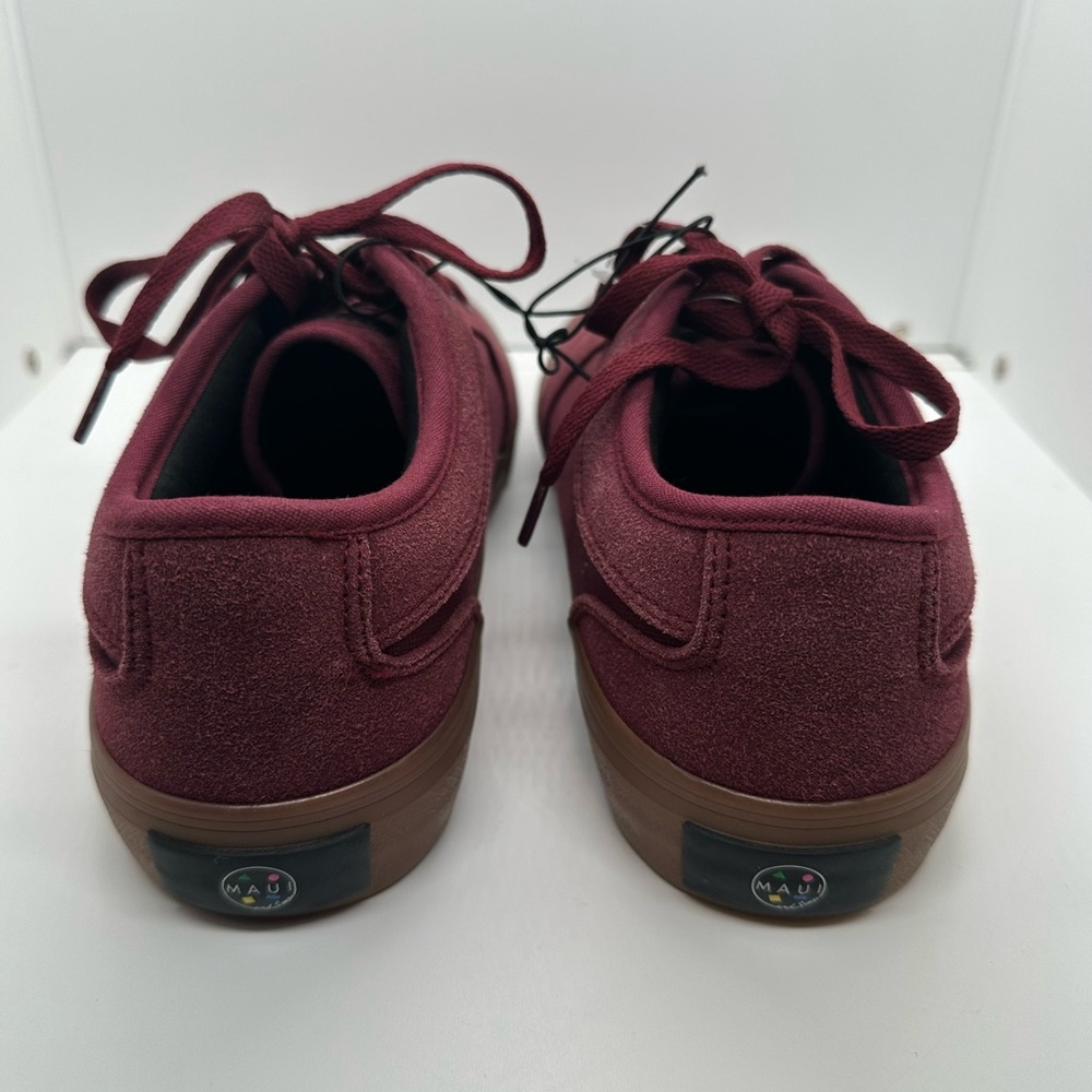 Maui and Sons Men’s Burgundy Sneakers Size 8 - Picture 5 of 14